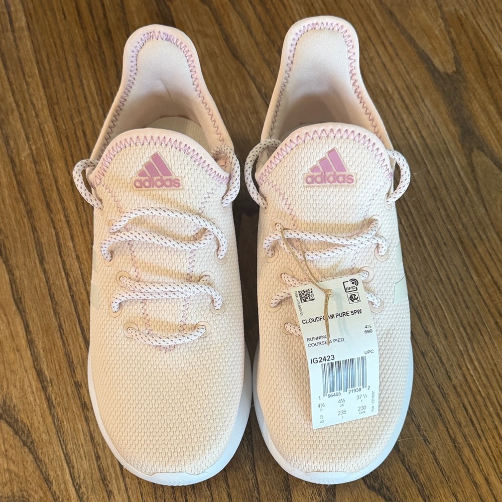 Adidas Kids Light Pink Sneakers